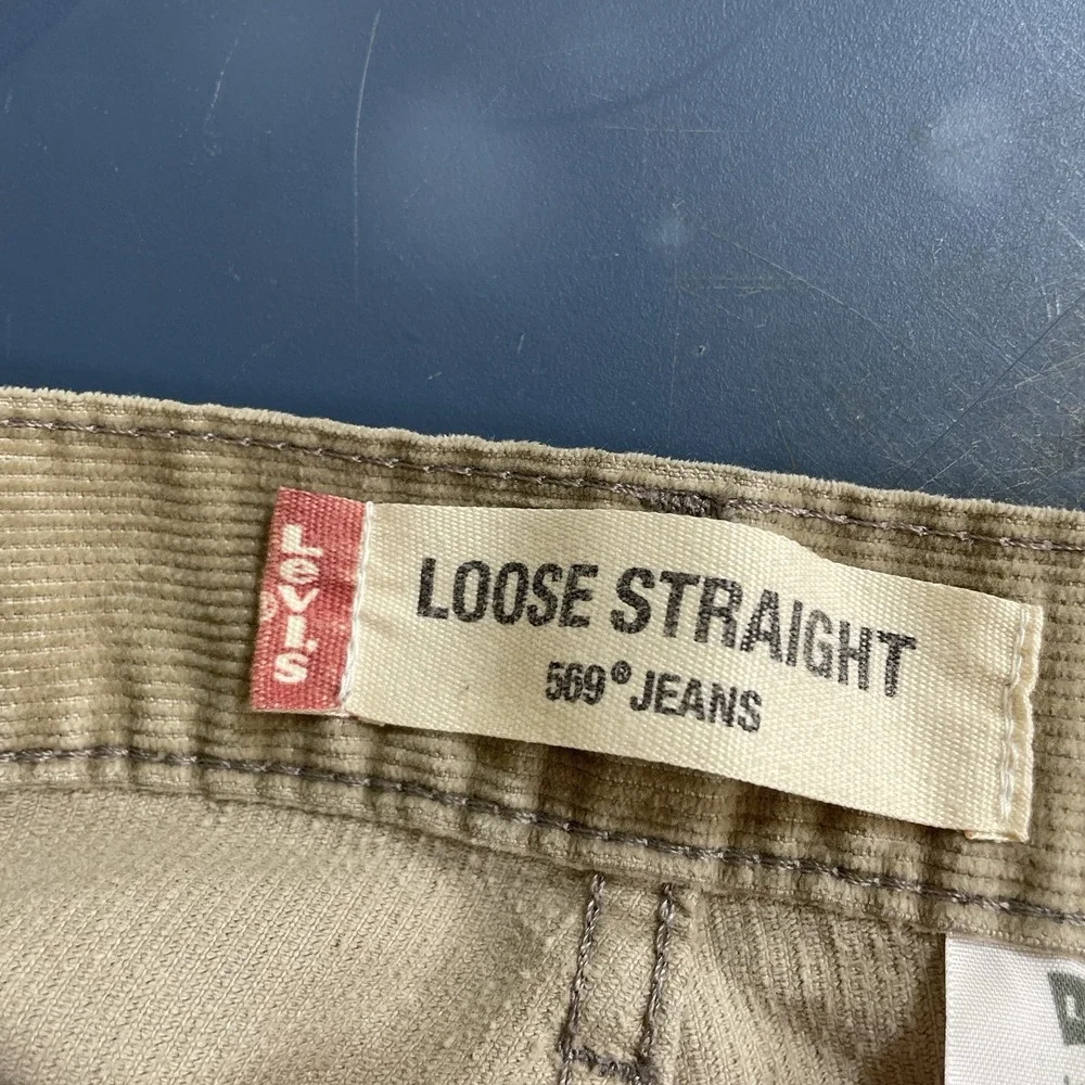 VTG Levis 569 Corduroy Pants Mens 36x32 Baggy Y2K Skater 2000s Loose Straight
